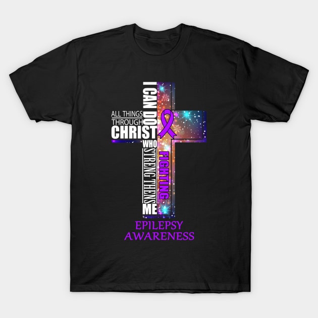 epilepsy Awaneress Support epilepsy Christmas Gifts T-Shirt by ThePassion99